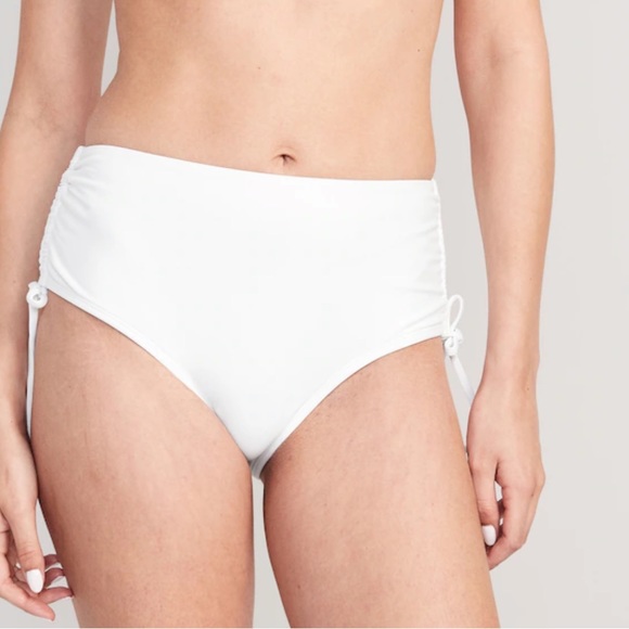 Old Navy Other - 🆕 Old Navy Women’s High-Waisted Tie-Cinched Bikini Swim Bottoms White M 8-10